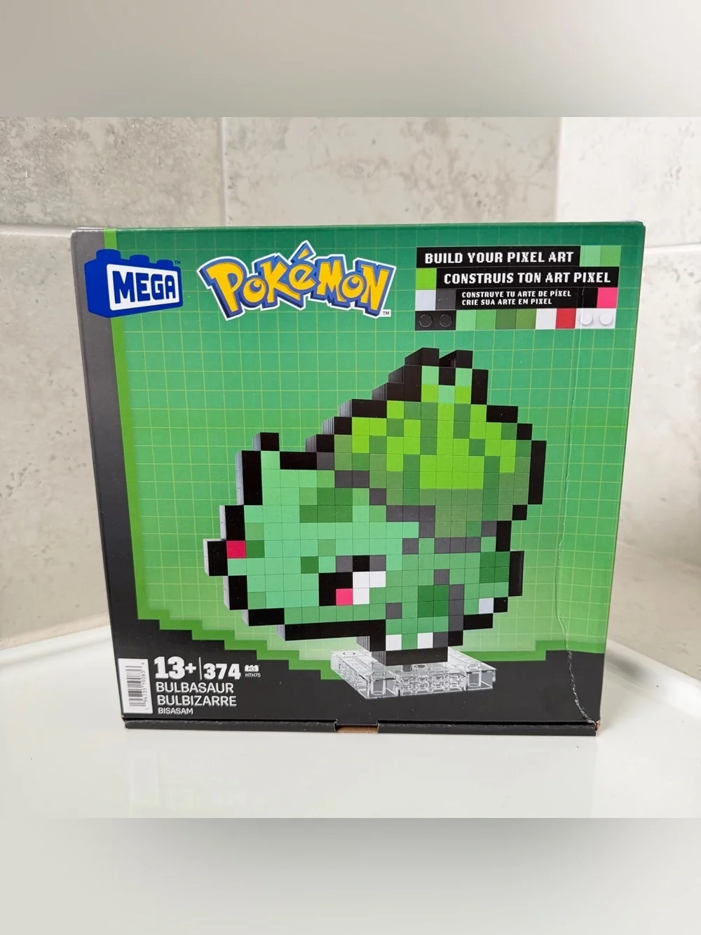 Mega Pokémon Pixel Bulbasaur Building Toy Kit - 374 pc